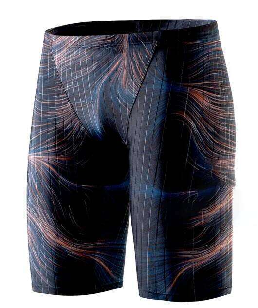 Men Jammer Swimming Professional Swim Surf Trunks Summer Beach Lycra Quick Dry Gym Tights Shorts Z260312