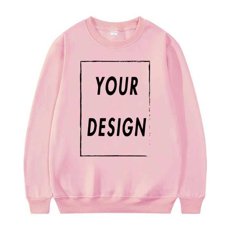 Unisex Crew Neck Sweatshirt 2025 New Fashion Customizable Mens Womens Casual Sweater Hatless M260312