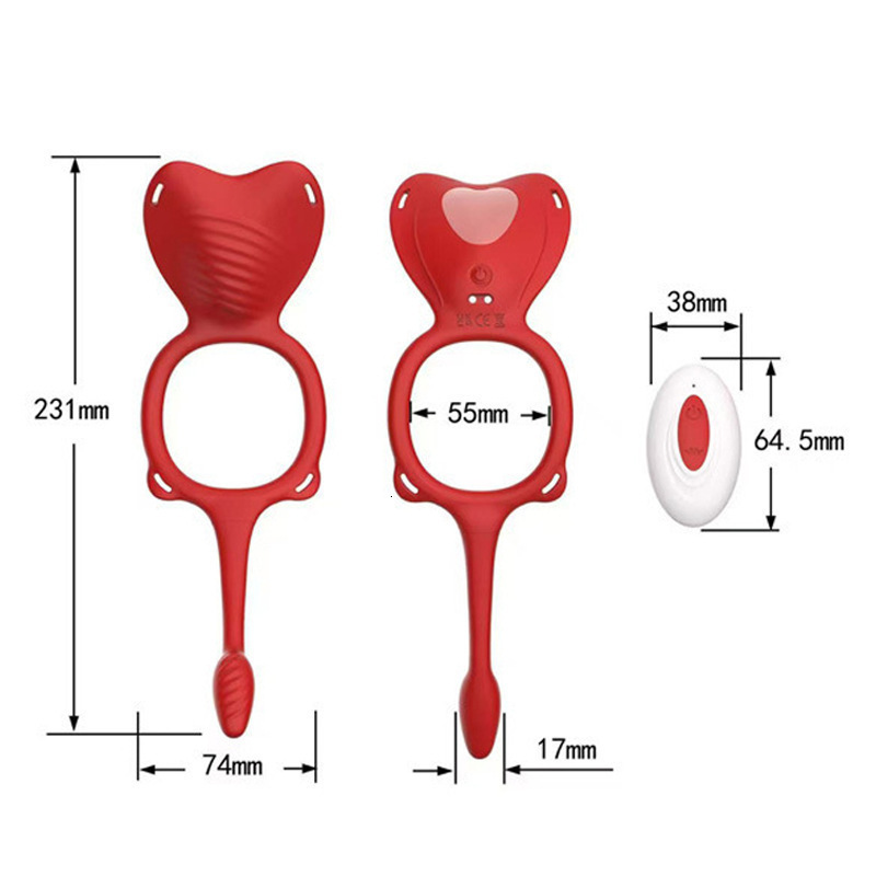 Free Shipping Cross-Border Foreign Trade New Product Panty Style Unisex Wearable Vibrator Clitoral Masturbation Vibrating Semen Locking Ring Adult Sex
