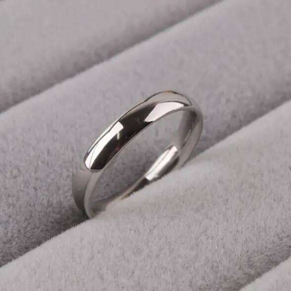 Wide 3mm Light version SILVER color rings Stainless Steel women jewelry finger ring wholesale lots H260312