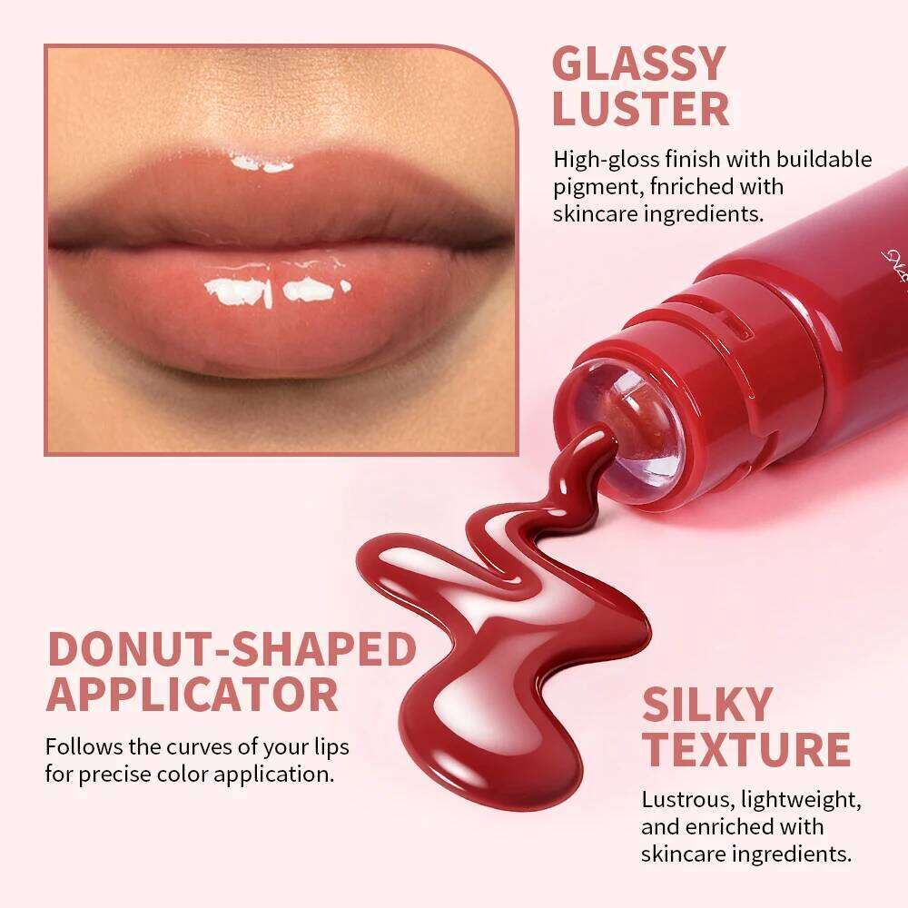 Lakerain Glaze Blaze Tinted Serum Long-Lasting Hydration Durable Color Smooth Surface Lip Repairing Lipstick Cosmetics W260311