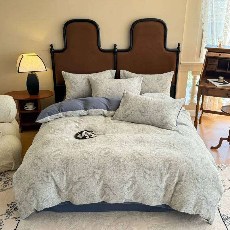 2024 new Class A pure ground four-piece set cotton thickened autumn and winter bed sheet quilt cover soft H260312