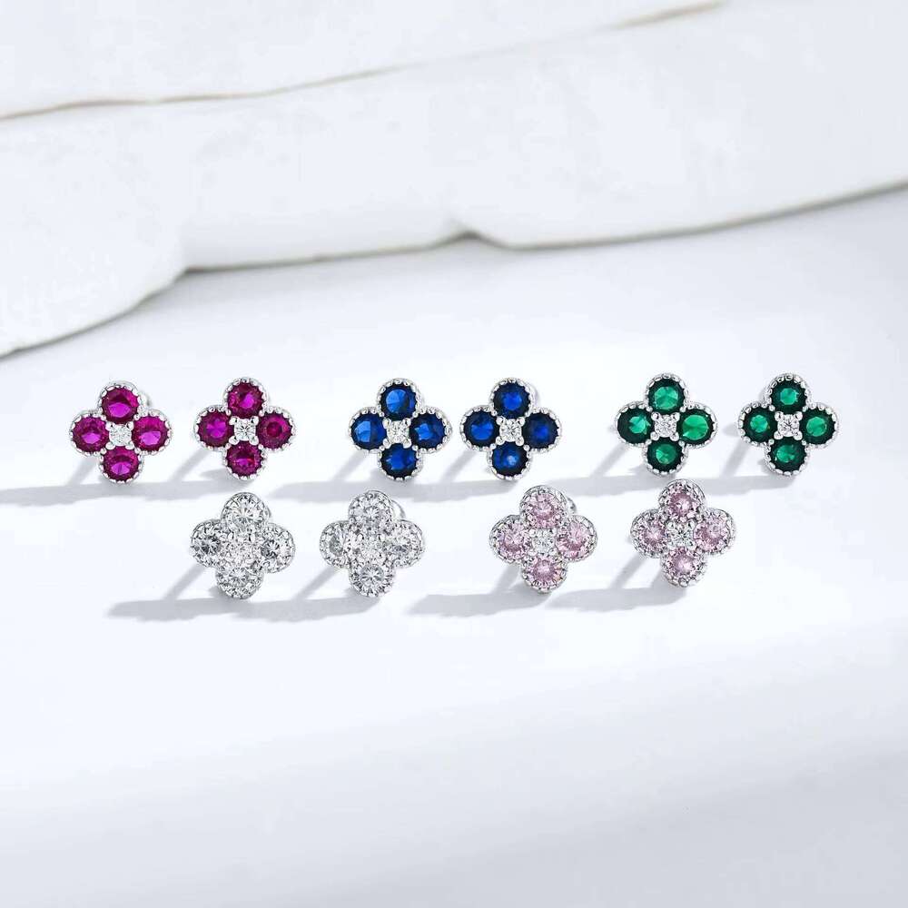 Sier Four-leaf Three-leaf Clover moissanite Bracelet Women Premium Jewelry Gift for Girlfriend