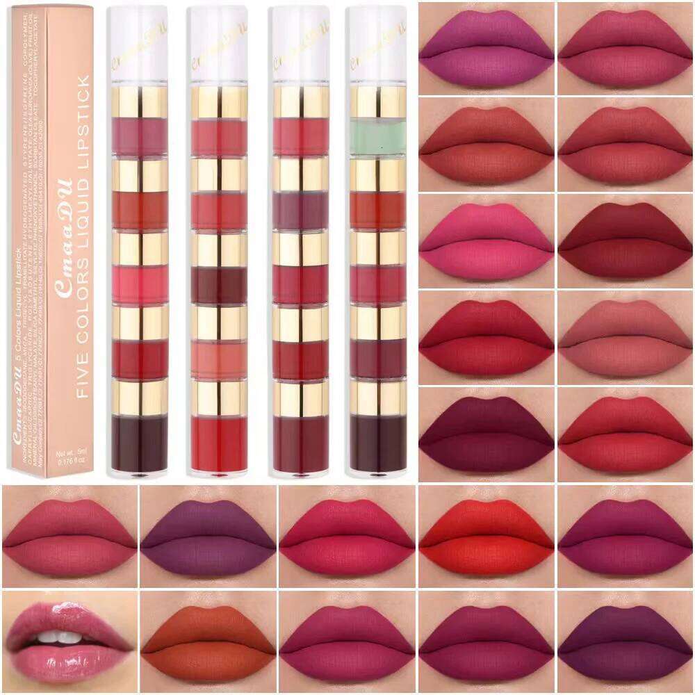 Stain Non-Sticky Long-lasting Lock Color Matte Lip Gloss Lipstick Waterproof Y2K Fancy Fashion Birthday Christmas Present W260311