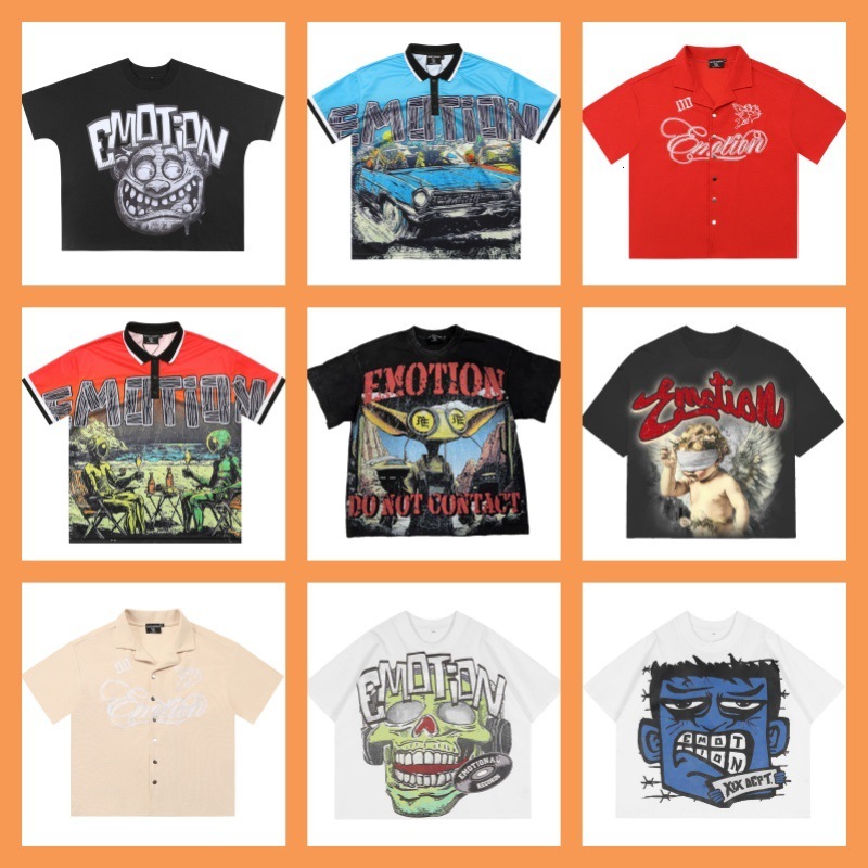 European Fashion Printed Short Sleeve for Men, Trendy Brand with Rhinestones, Half Sleeve, Personalized Men's Clothing, Cool and Slim Fit Floral 