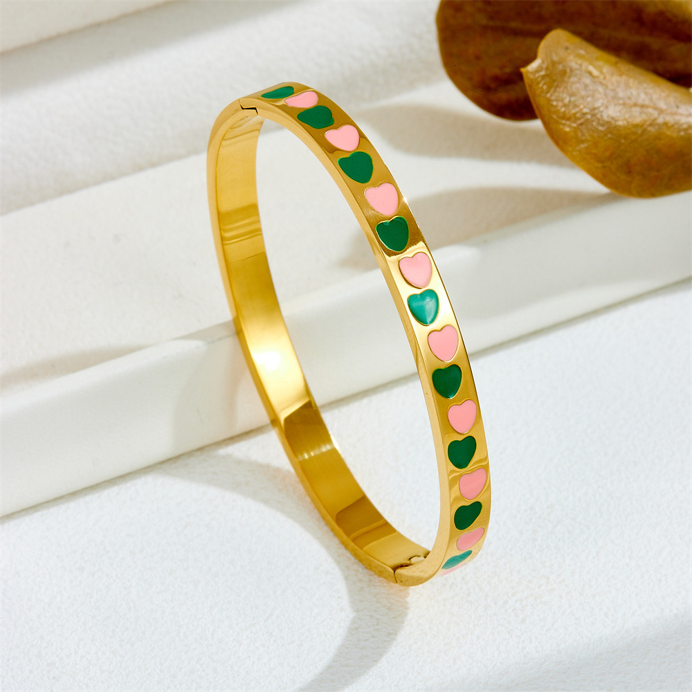 Luxury Brand Designer Jewelry Women Fashion Heart-shaped Bracelet High-end Women's Jewelry Light Luxury Titanium Bracelet Designer Steel Bracelet
