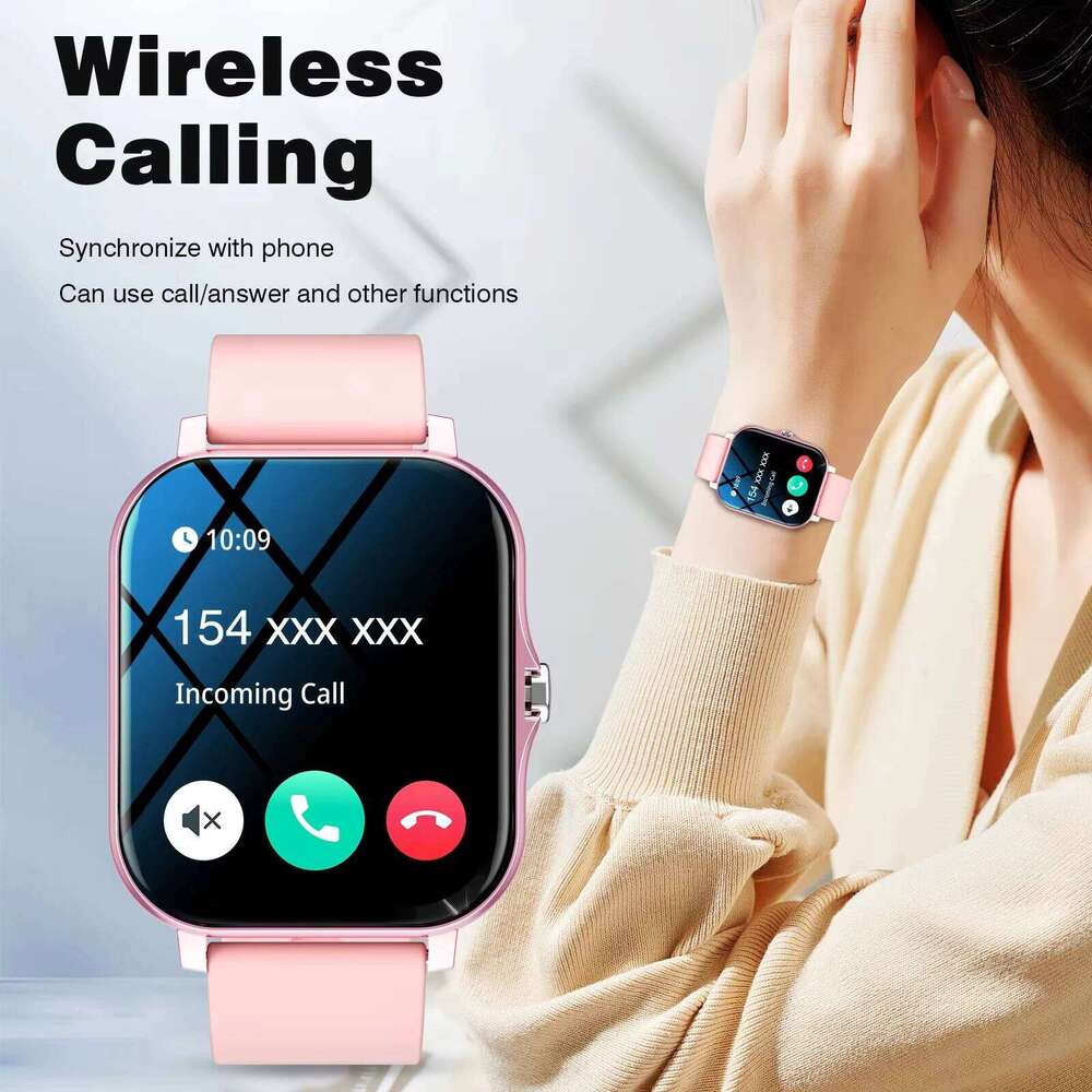 LAXASFIT 2025 New Smart for Men Women Gift Full Touch Screen Sports Fitness Watch Bluetooth Call Digital Smartwatch