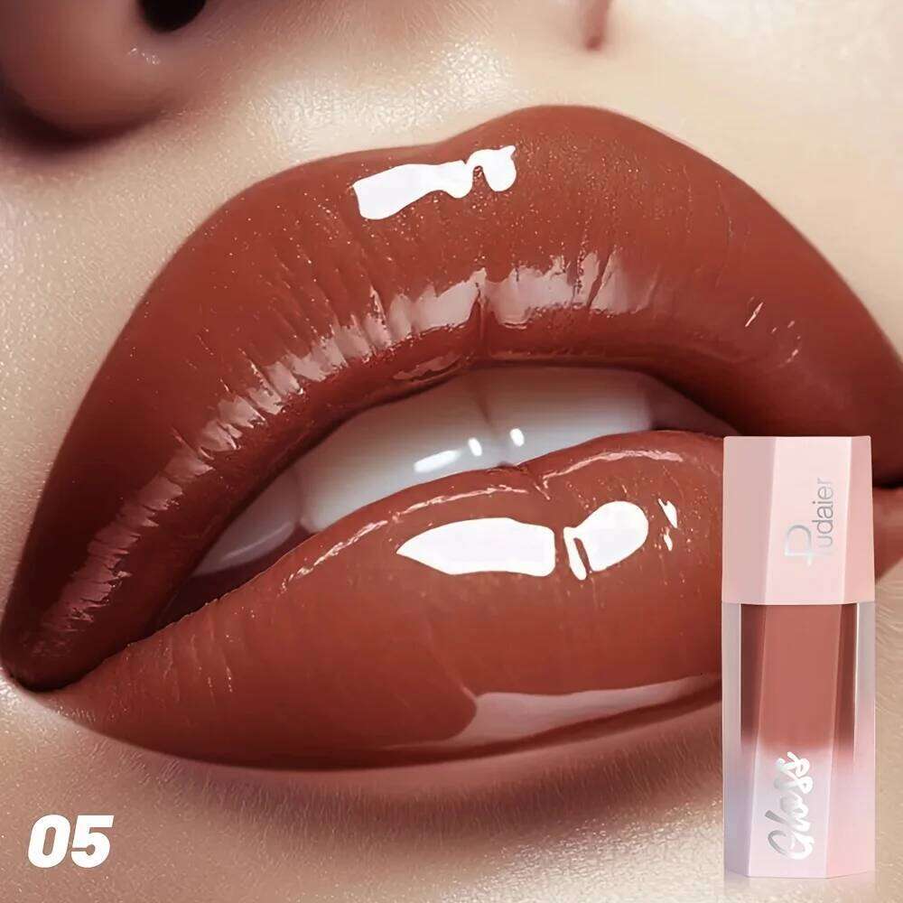 Four-color liquid lipstick, cup-proof lip gloss without fading, moisturizing natural, suitable for autumn and winter seasons W260311