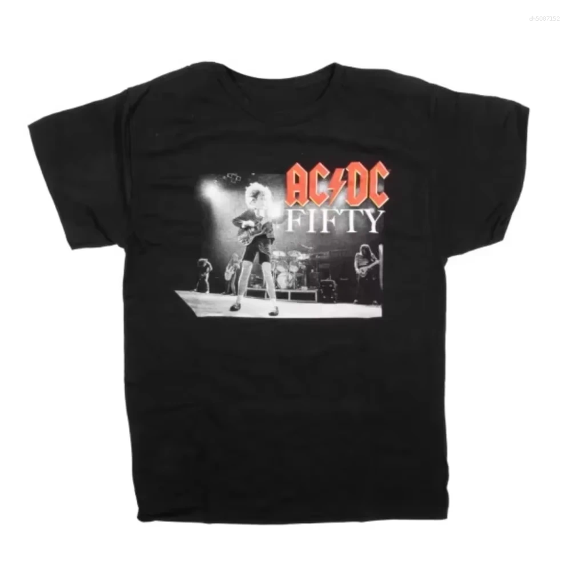Men's T Shirts And Women's Pure Cotton T-shirts Of 2026 By Acdc Band Are Comfortable High Quality A Must-have For The Festival