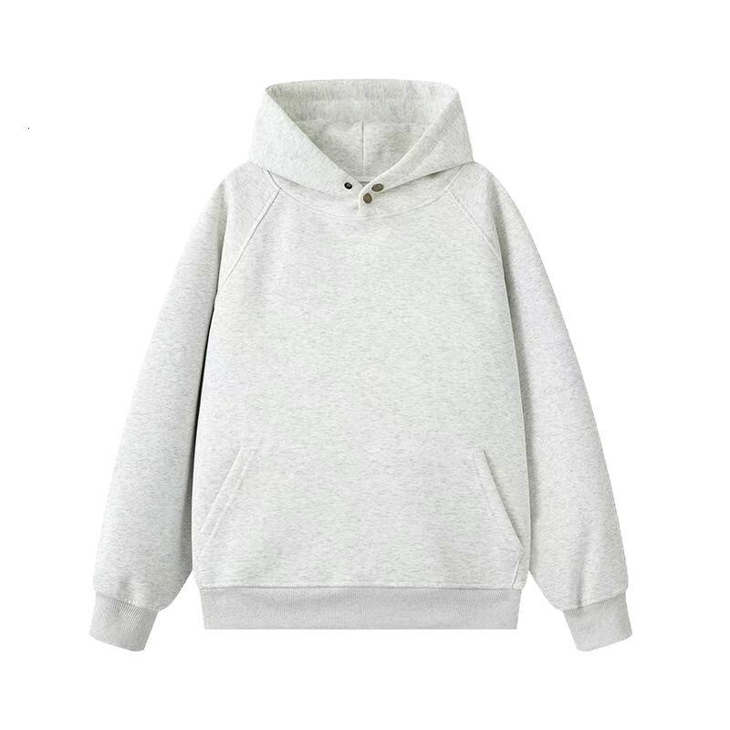 Heavy-duty Button-up Hooded Sweatshirt For Designer Hoodie Men And Women Autumn/Winter Trendy Brand Oversized Loose-fitting Fleece-lined Cotton Hoodie