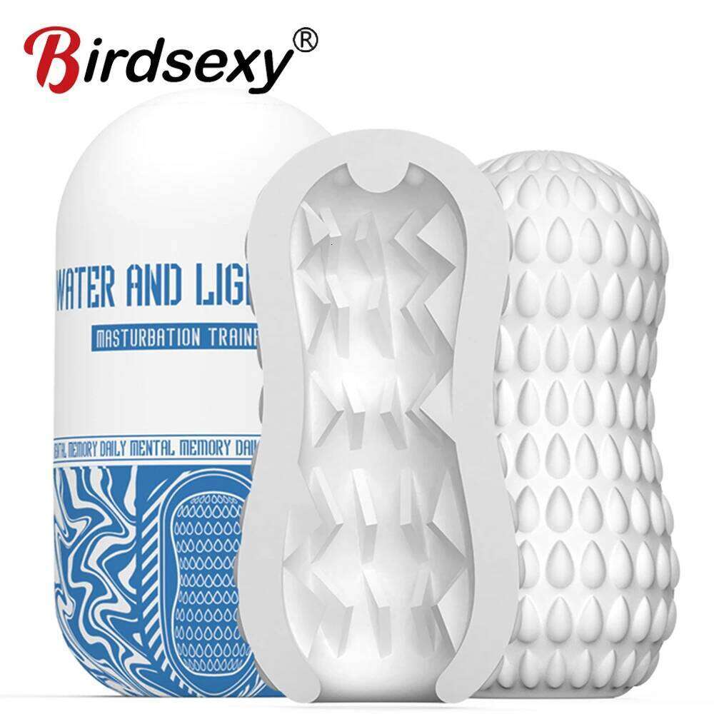 Male Masturbator Portable Trainer Penis Massage Adult Sex Toys Stretchy Silicone Vagina Vacuum Pocket Cup For Men Z260312