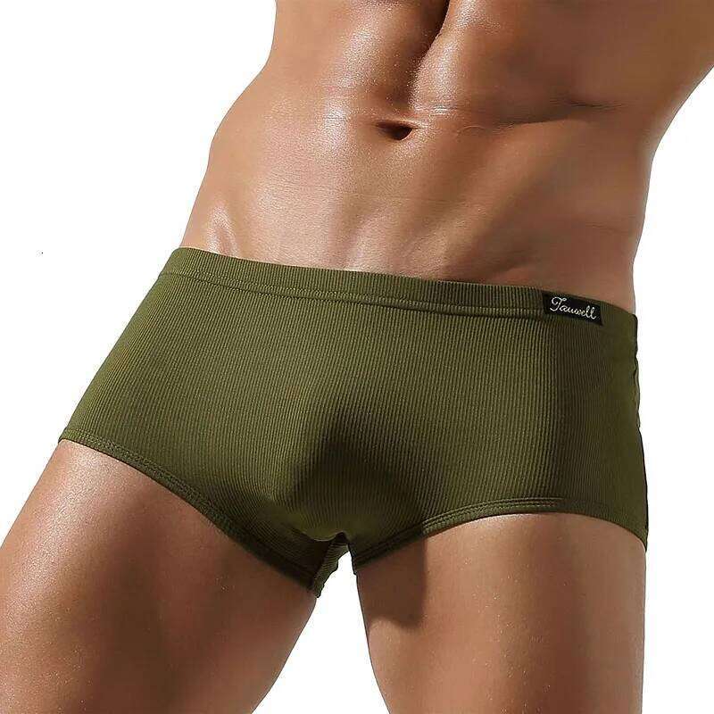 TAUWELL Soft Caution Boxer Briefs Underwear New Coming Men's Comfortable Innerwear for Daily Wear Z260312