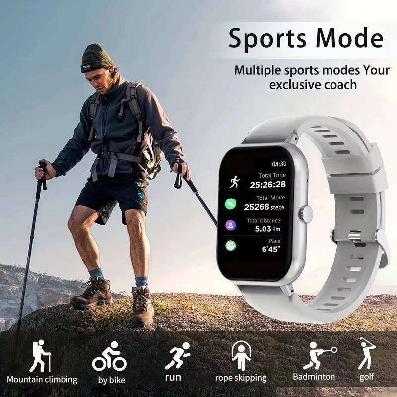 LAXASFIT 2026 NEW Smartwatch Women Men Full Touch Screen Heart Rate Bluetooth Call Sports Smart Watch Holiday Gifts