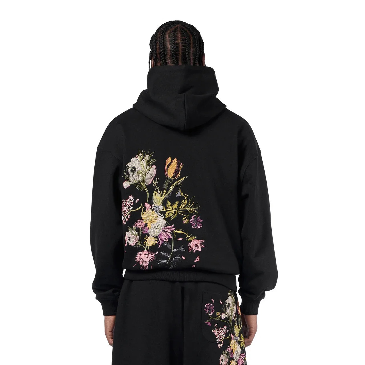 Garden of Eden V2 Hoodie and Sweatpants Two Piece Set Men Women Loose Sweatshirt Flower Embroidery Tracksuit Jogging Pants Suit 260311