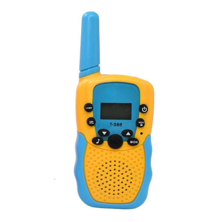 Color blocked T388 walkie talkie, children's toy puzzle handheld device, color outdoor wireless walkie talkie