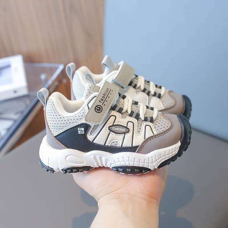 1-6 Years Spring Autumn Kids Casual Boys Sneakers Patchwork Color Soft Breathable Sport Hiking Shoes For Boy H260312