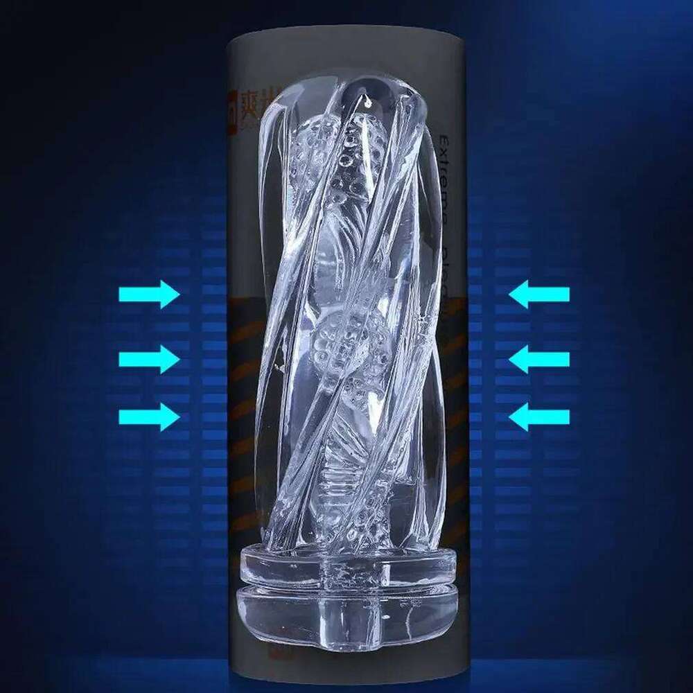 Reusable Sex Soft Pussy Transparent Vagina Masturbation Cup Pocket Male Masturbator Penis Endurance Exercise Toys for Men Z260312