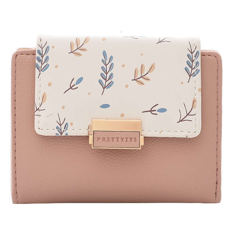 Luxury fashion wallet Short New Korean Version Cute Coin Purse Student Fresh Multi Functional Printed Small Wallet Women