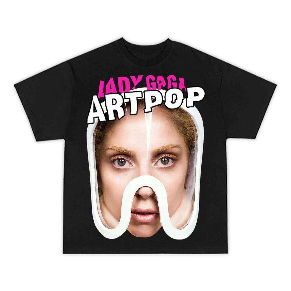 Artpop T Men Women Short Sleeve 100% Cotton Tees Retro Gaga T-shirt Unisex Clothing Y2k Tops Shirt Summer Streetwear Z260312