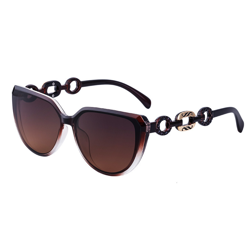 2026 New Fashion Chain Cat-Eye Polarized Women, Trendy Street Style UV Protection Sunglasses for Women