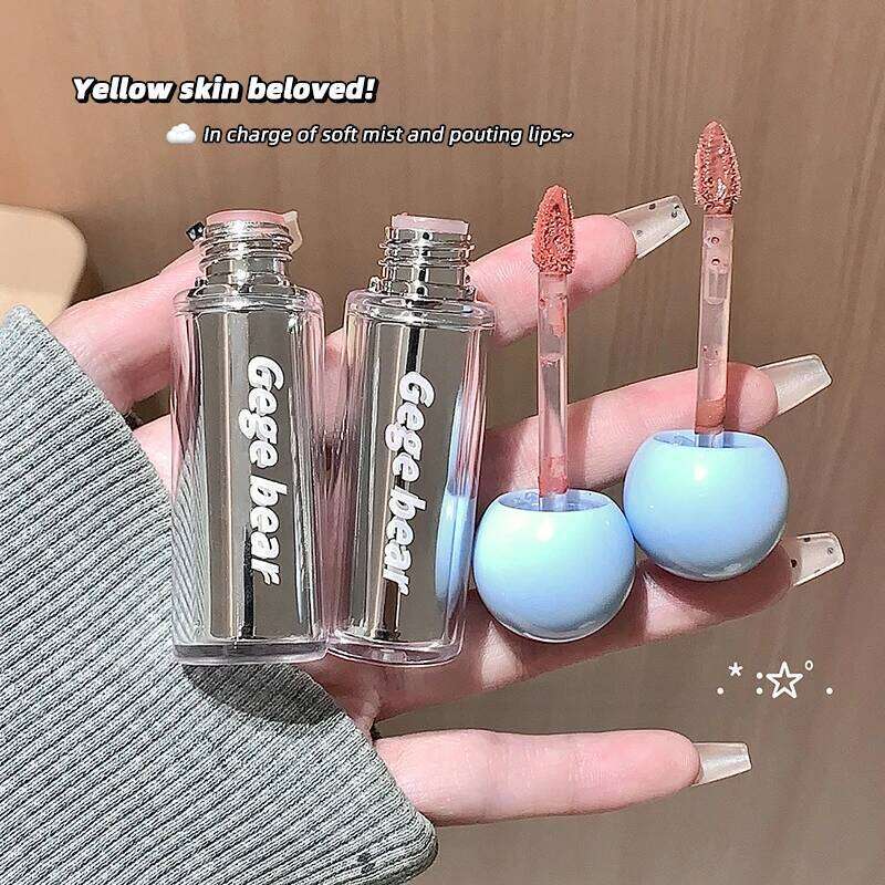 Gege bear Artistic Soft Mist Mousse Lip Glaze Velvet Matte Holding Makeup Not Easy to Sticky Cosmetics Lipstick W260311