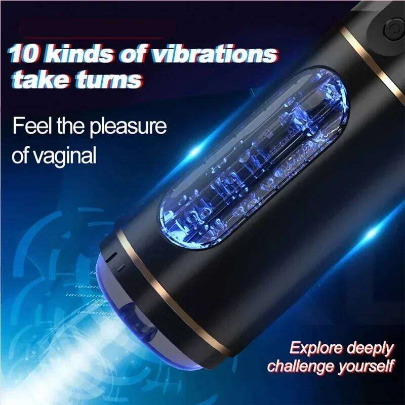 Male Automatic Masturbator Cup Vibration Toys for Man Sucking Vibrating Masturbation Machine Vagina Blowjob Adults Masturbador Z260312
