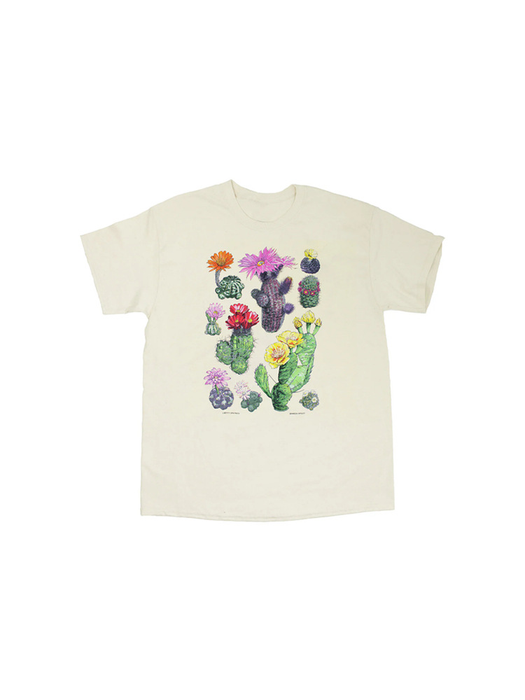 Vintage Outdoor Wild Nature Plant Graphic DTG T-Shirt American Style Crew Neck Casual Short Sleeve Tee For Men Women