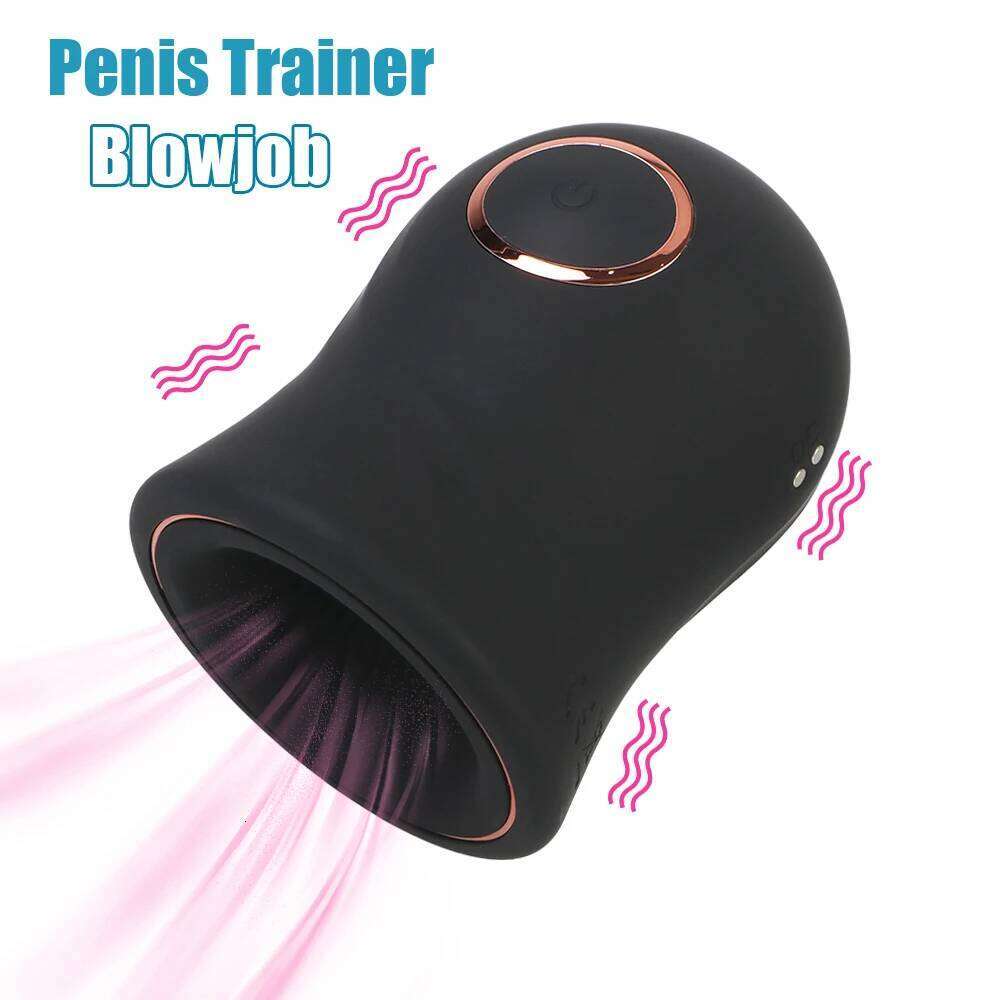 Male Masturbation Cup Erotic Magic Massager Penis Tranier Delayed Ejaculation Oral Blowjob Sex Toys For Men 12 Modes Vibrator Z260312