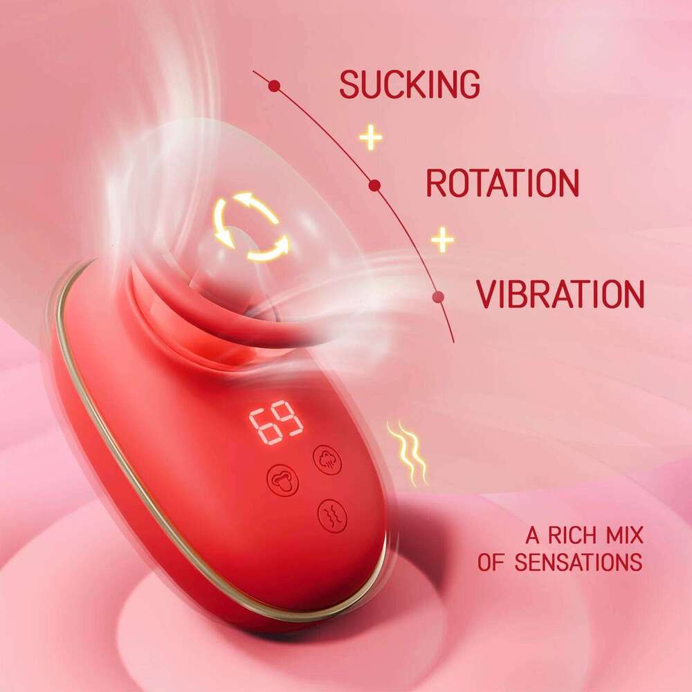 Clitoral Vibrator Sucking and Licking Tongue Sex Toy for Women Nipple Vagina Stimulator Orgasm Pussy Blowjob Female Masturbation Z260312