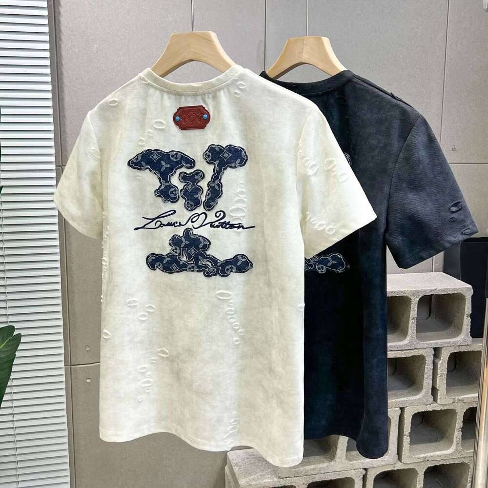 Heavyweight Cotton Trendy Short Hot Style Unisex Summer Niche New Loose Half Sleeve T-Shirt Top