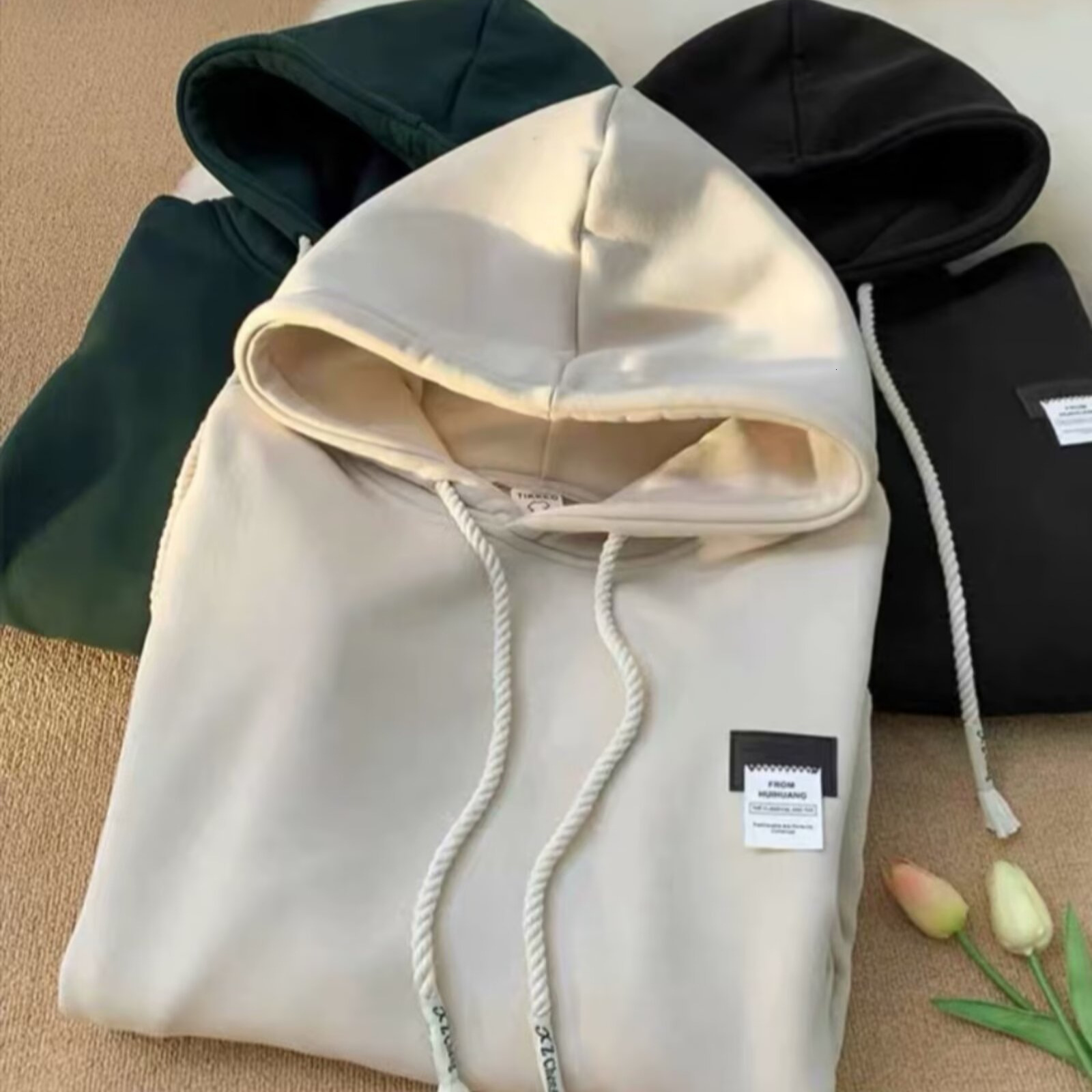 Fall/winter New Designer Hoodie Thickened Fleece Hoodie Style Trendy Brand Oversize Loose Fit Couple's Hoodie Jacket