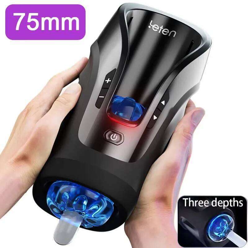 New Leten Automatic Telescopic Masturbator Powerful High Speed Male 75mm Deep Throat Blowjob Thrusting-Pro Masturbation Sex Toy Z260312