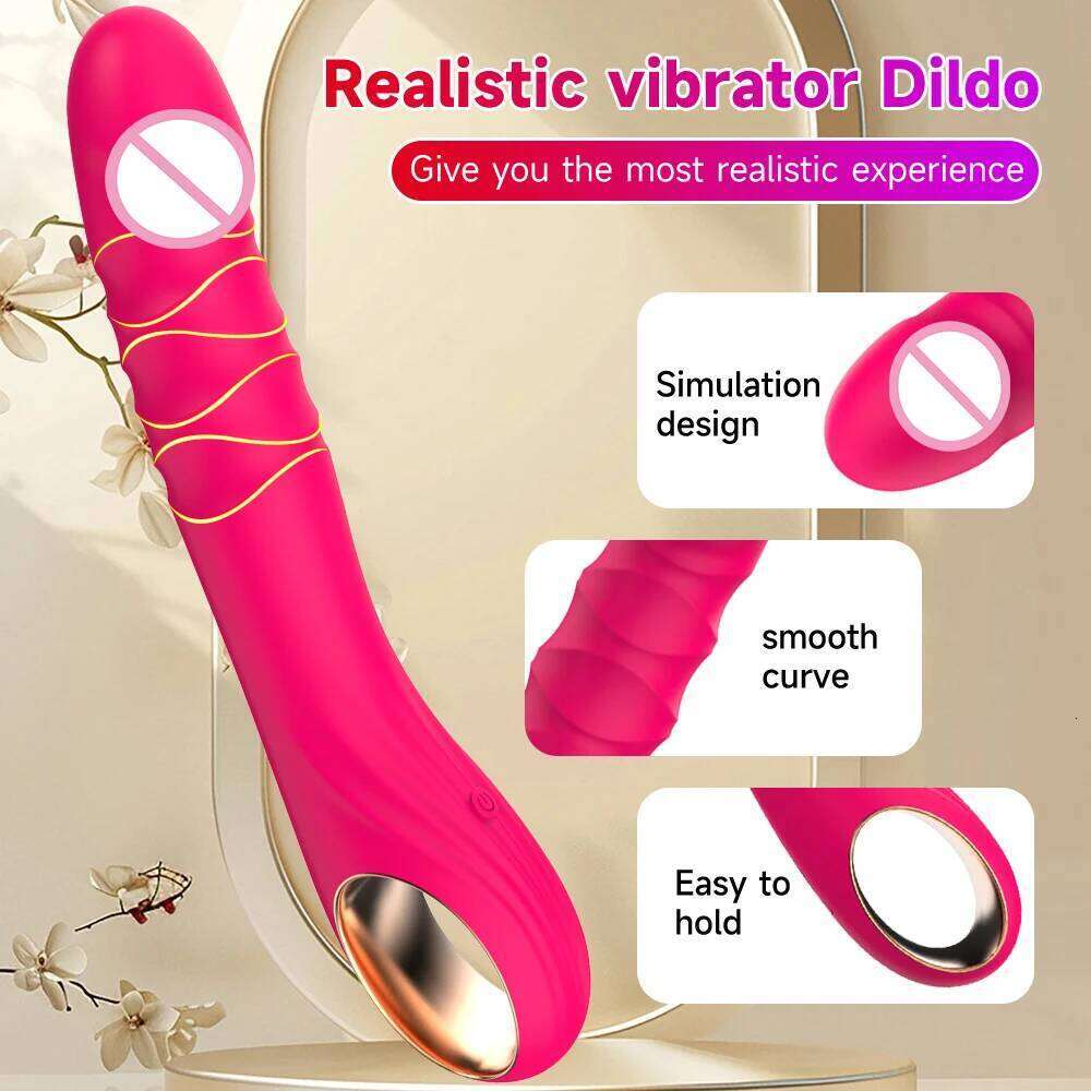 Simulate Dildo Vibrator With 10 Powerful Vibrating Modes of Clitoris G-spot Anal Stimulator for Adult Female Couple Sex Toys Z260311
