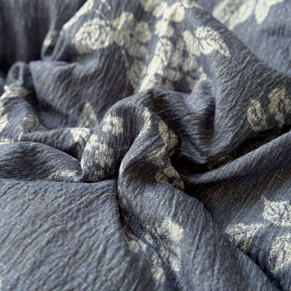 French Retro Printed Ruffled Four-Piece Comfortable Bedroom Decor Bedding Set Duvet Cover Bed Sheet Pillowcase Home Textiles H260312