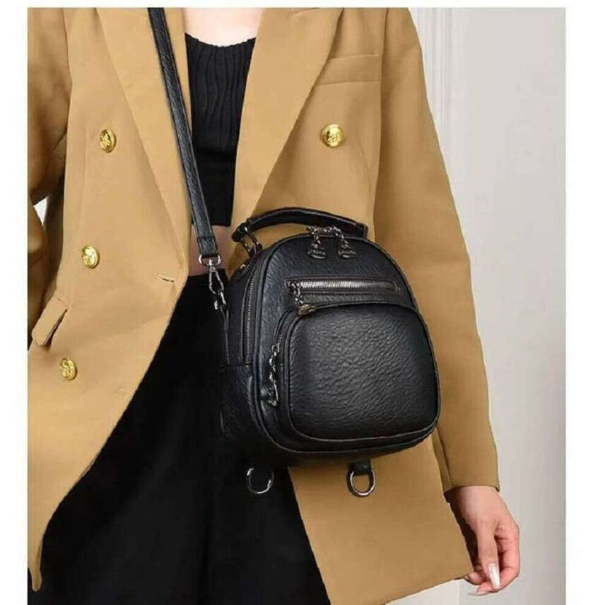 OLOEY Hot Sale New Fashion High Quality Soft Leather Small Backpacks Women's Casual Shoulder Bags Totes Crossbody Bag Backpack Large capacity ant