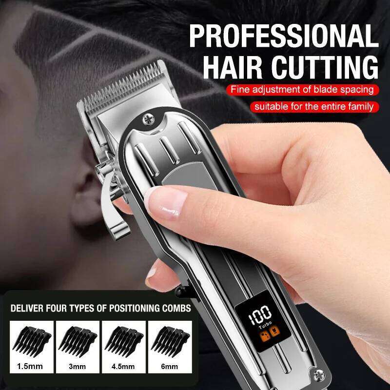 All metal men's push household electric clipper, hair salon, high-power pet clipper C260312