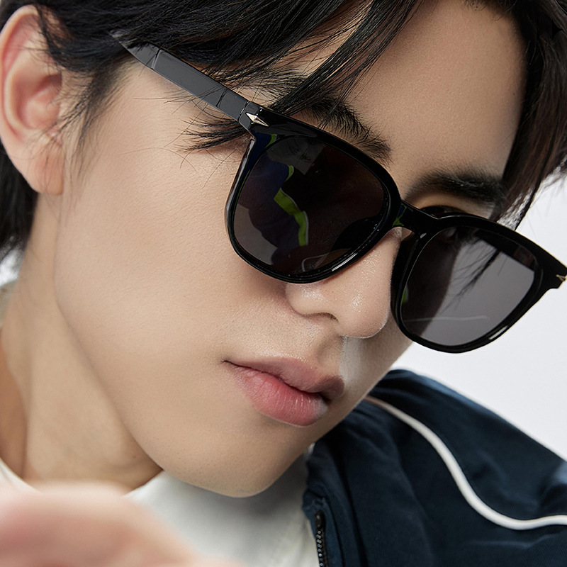 2026 New Polarized Sunglasses for Men, High-end Sun Protection Large Frame Sunglasses, Trendy Korean Style Glasses Wholesale