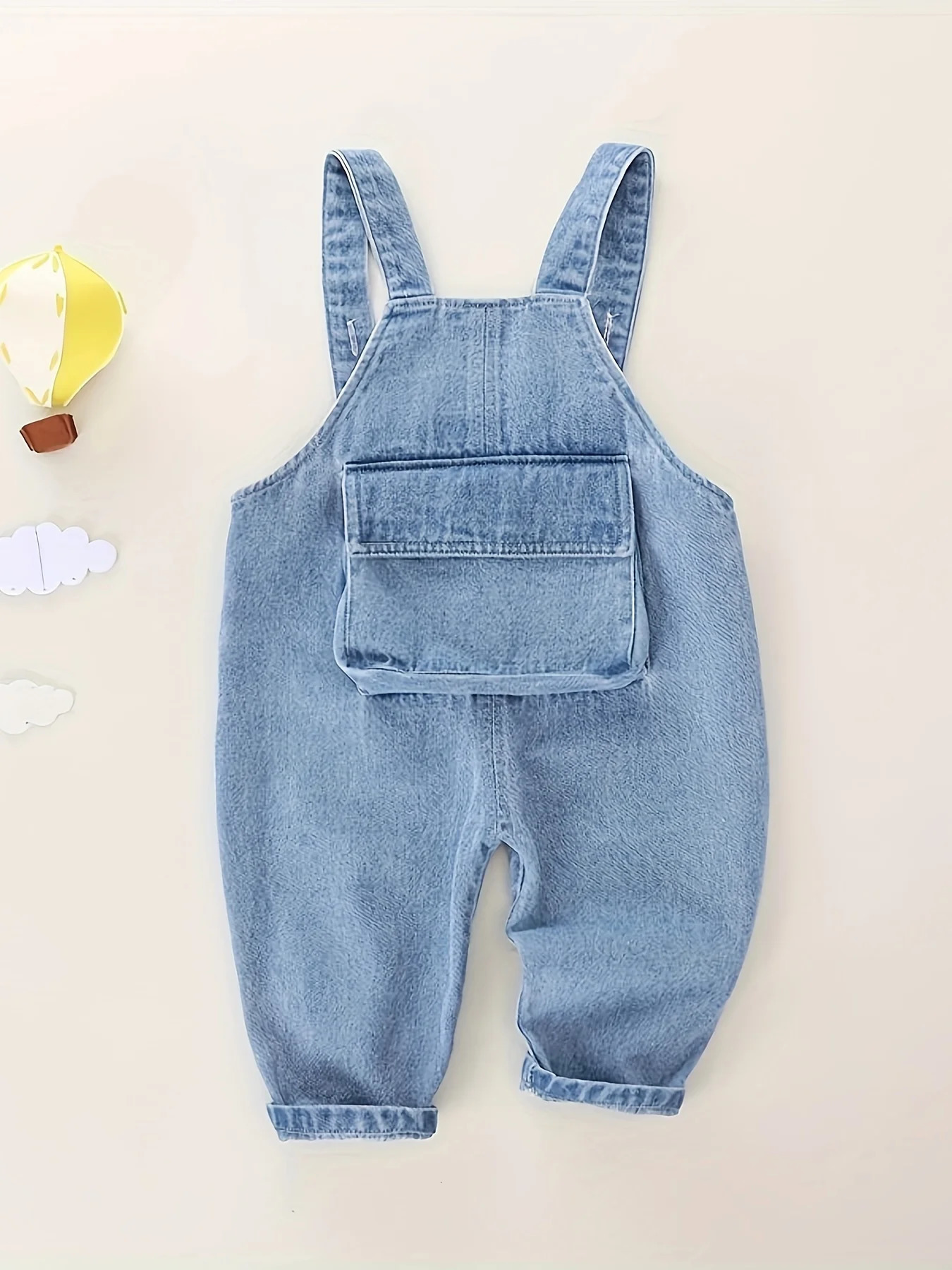 IENENS Kids Baby Clothing Boys Girls Jumper Dungarees Infant Playsuit Pants Denim Jeans Overalls Toddler Jumpsuits 260311