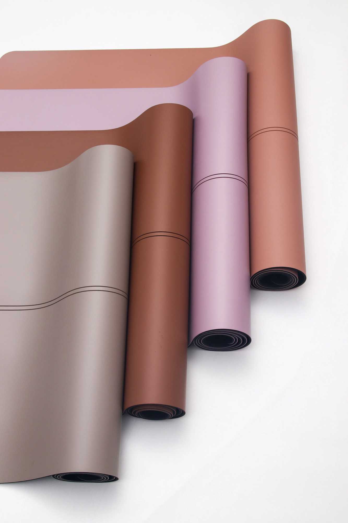 Customized Yoga Mat Curve Arch Oval Capsule Eco Friendly Gym Fitness Pu Yoga Mat Printed Yoga Natural Pu Rubber Mat M260312