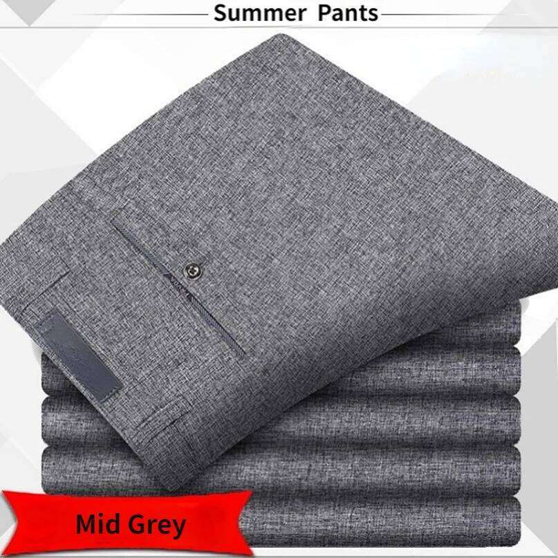 Quality Men's Suit Classic Summer Spring Pants High Waist Autumn Trousers Business Casual Pant Dropshipping Gozbkf