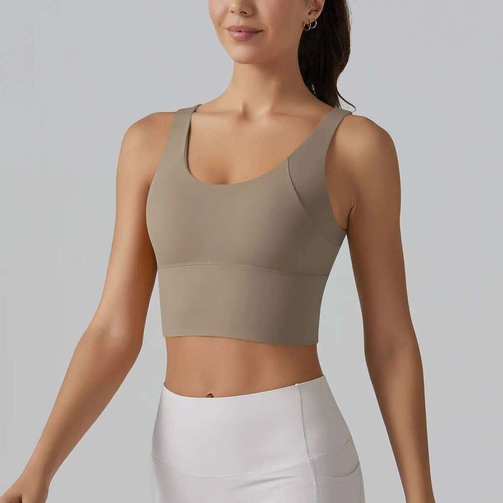 New Tank Top Summer Sexy Yoga Underwear Women's Sports Push Up Bra Running Gym Fitness Tops 26Y0312