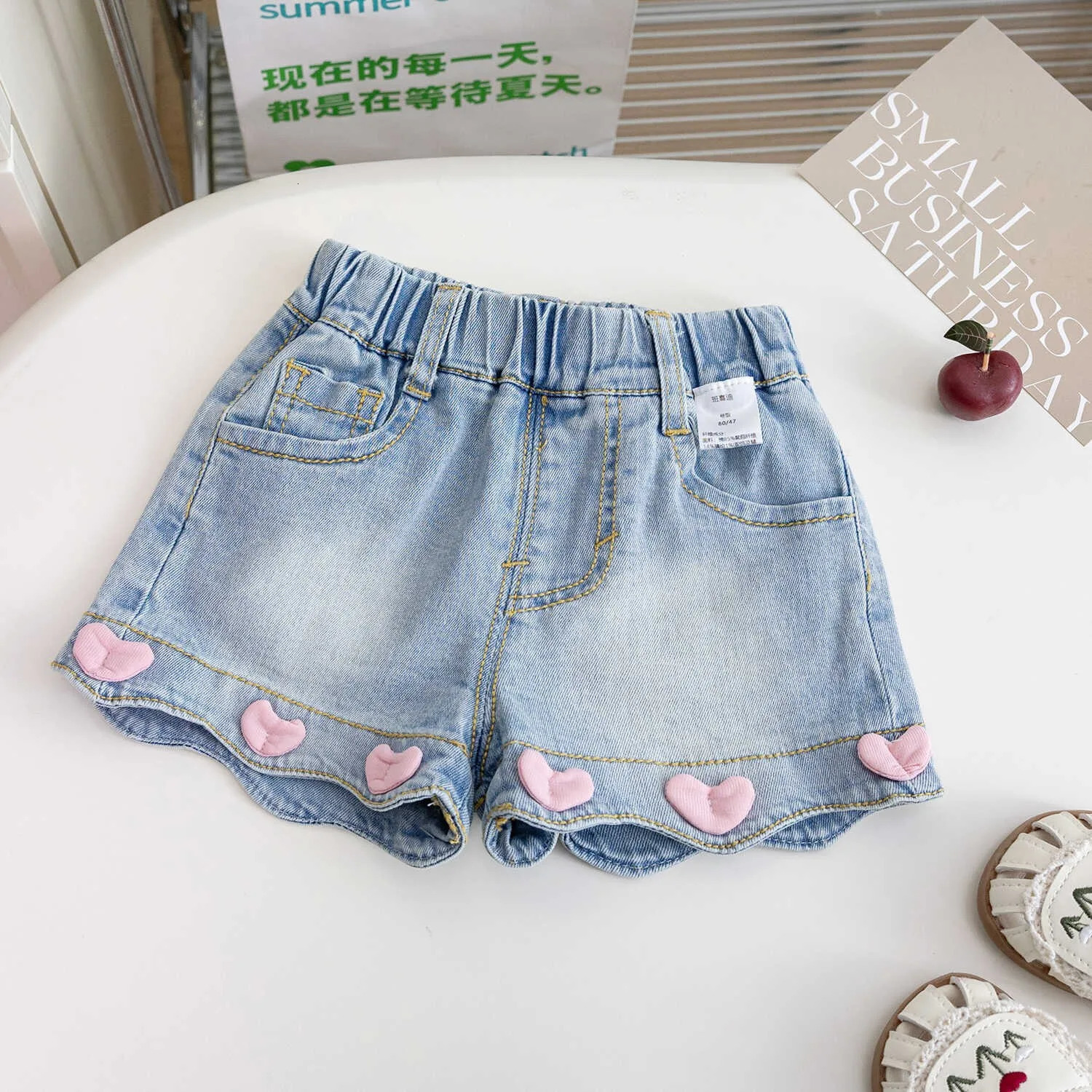 Korean Style Kid Short Denim Shorts for Girls Fashion Girl Princess Jeans Children Pants 260311