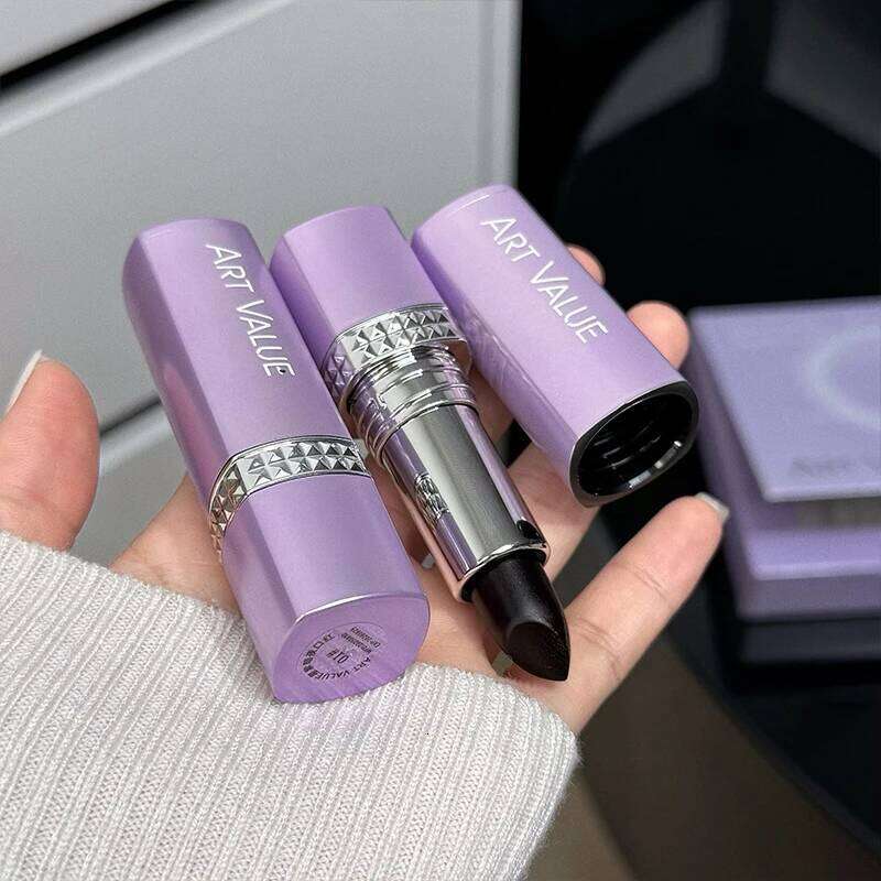 5 Colors Purple Bar Tube Black Easy Coloring Matte Velvet Long-lasting Red Lipstick Christmas Gift 5PCS W260311