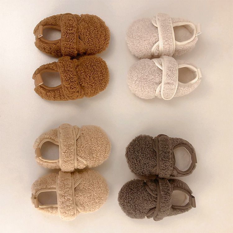 Infant Boots Infant Shoes Warm Plush Baby Winter Shoes Soft Soled Non Slip Walkfashion Newborn First Walking Shoes Sizes 0-18 Months W01001