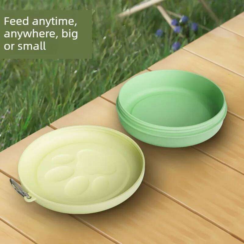 New Pet Outdoor Portable Lightweight Leakproof Dog Food Snack Box Multifunctional Feeding Water Bowl for Dogs and Cats 26Y0312