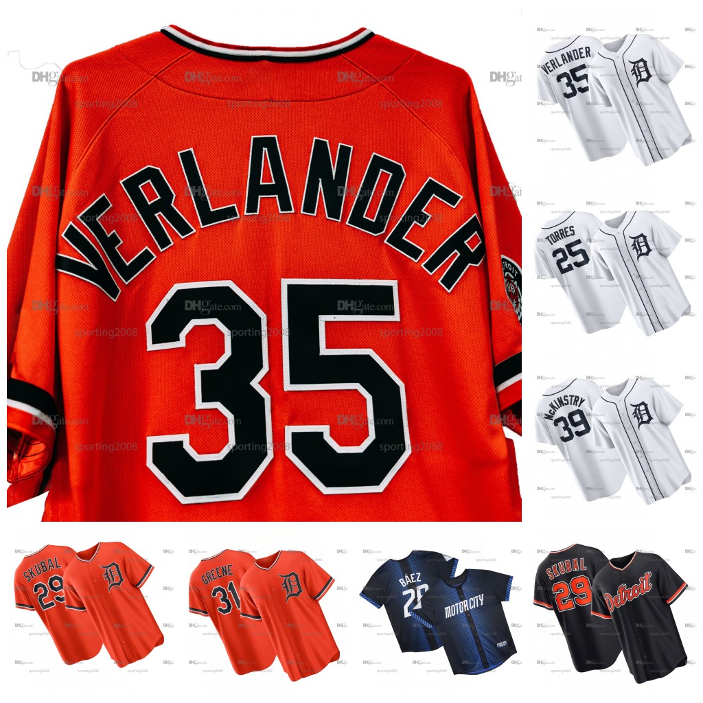 Detroit Tiger 2026 Tarik Skubal Jersey Riley Greene Spencer Torkelson Kerry Carpenter Miguel Cabrera Justin Verlander Gleyber Torres Javier Baez