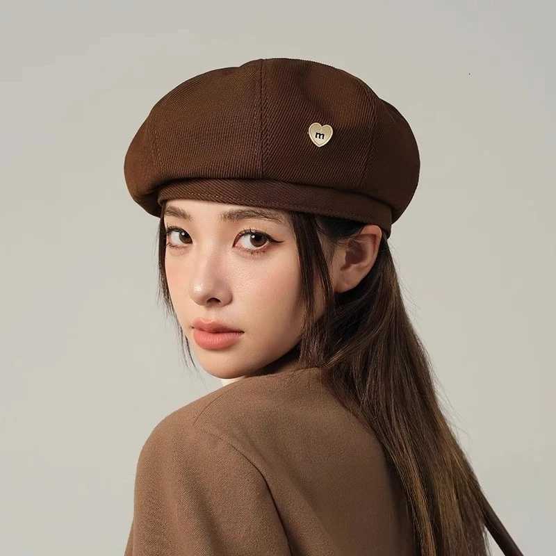 Beret Women Autumn and Winter Style Big Head Circumference Showing Face Small Korean Brown Painter Hat H260312 - view 4