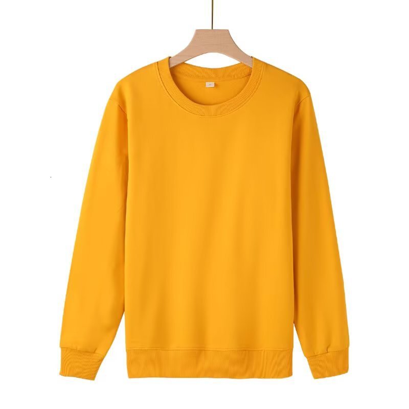 New Spring And Autumn Solid Color Cotton-blend Designer Hoodie Heavyweight Sweatshirt Loose Casual Style For Men And Women Couple's Version Inver