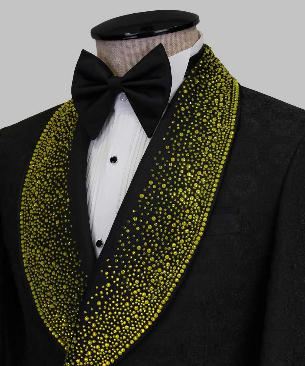 Modern Beaded Men Wedding Tuxedos Shawl Lapel Prom Male Party 2 Pieces Pant Sets Customized Trajes Para Hombre