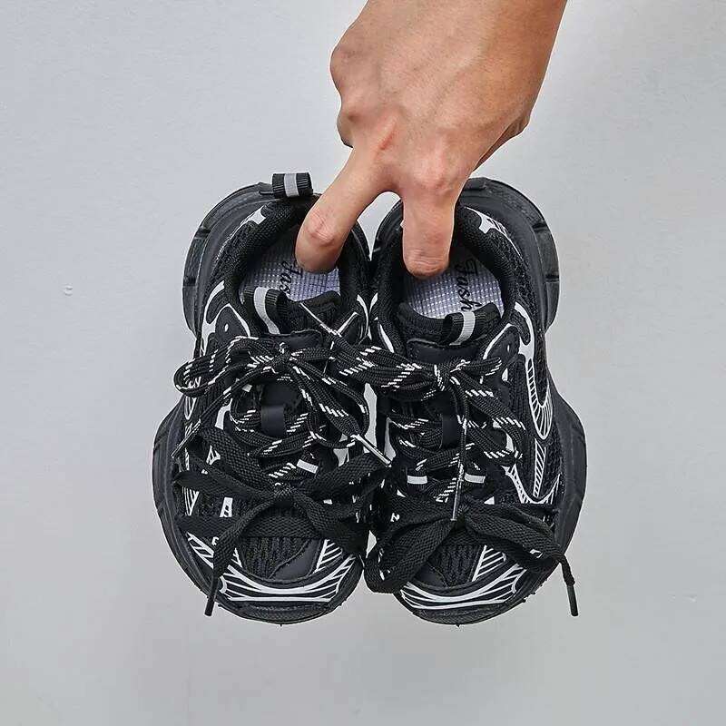 Children's Sneakers Chunky 2025 New Girls Basketball Fashion Versatile Kids Causal Boys Sports Shoes for School Breathable H260312